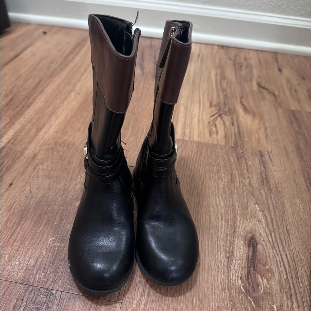 Michael Kors Kids Black and Brown Boots